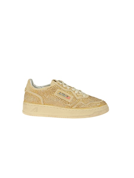 Calzature Sneakers Autry Medalist Low Crystal Beige